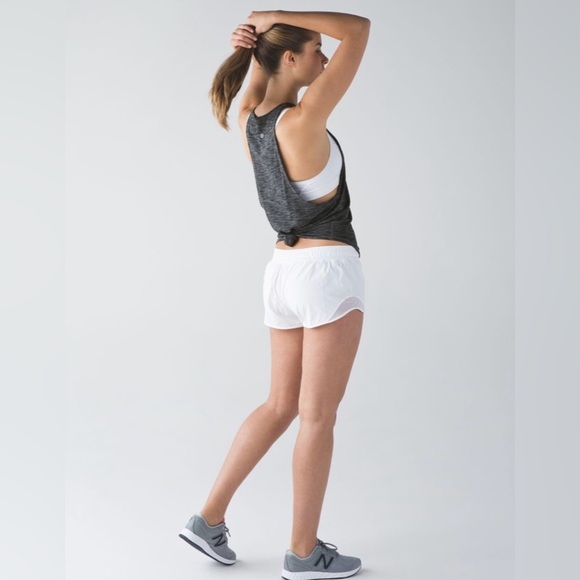 Lululemon Sweat Date Tank Heathered Black - Size 4 - Picture 3 of 9